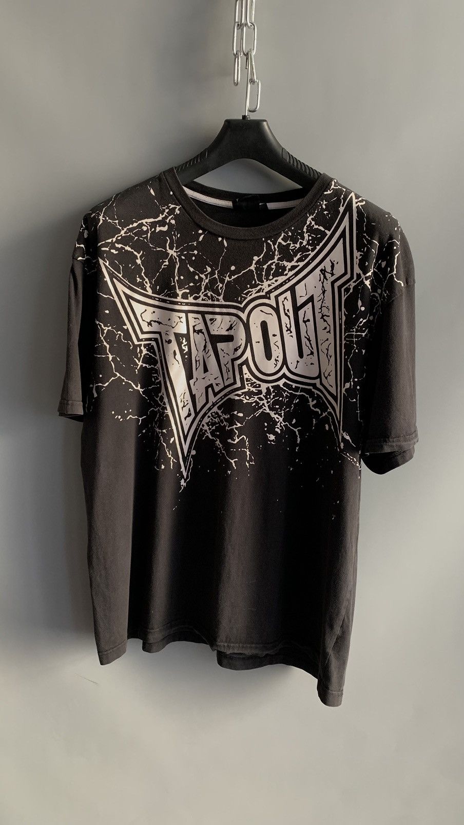 Tapout × Vintage Crazy vintage Y2K Tapout baggy Affliction faded black tee Size US XL / EU 56 / 4 - 3 Thumbnail