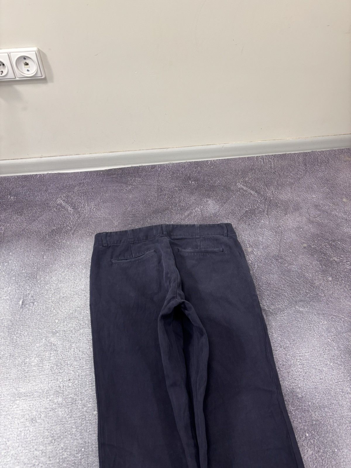 A.P.C. A.P.C. Rue Madame Paris Men’s Navy Blue Cotton Linen Pants Size US 30 / EU 46 - 14 Thumbnail