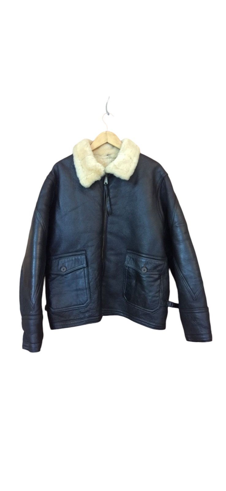 Vintage Vintage 80s U.S navy sherpa flight jacket Size US L / EU 52-54 / 3 - 2 Thumbnail