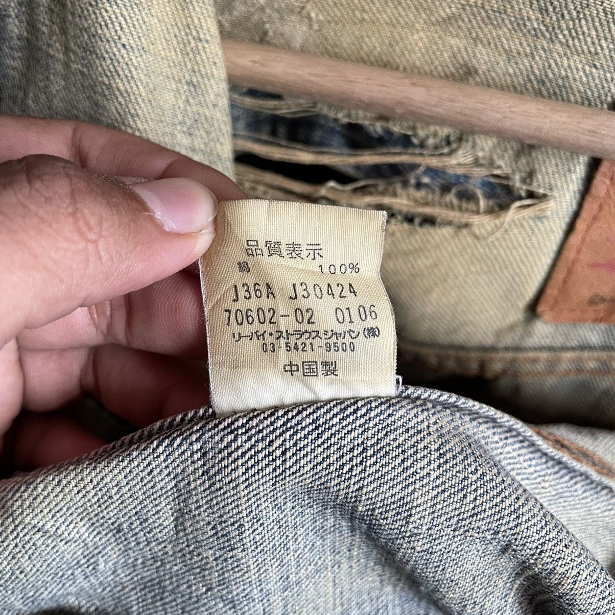 Levi's × Vintage Vintage Distressed Levis Denim Jacket Size US S / EU 44-46 / 1 - 6 Thumbnail
