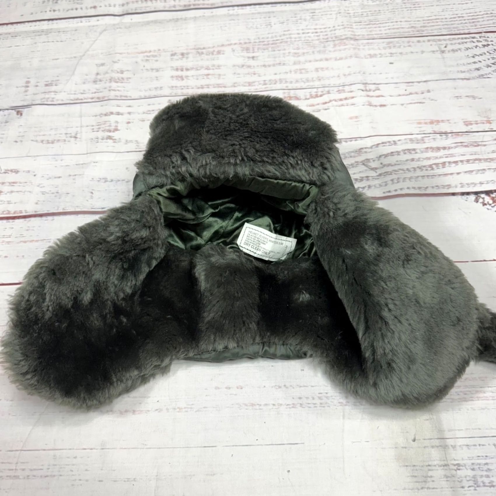 Propper Propper Mens Trapper Hat Fleece/Nylon Ear Flap Green Sz M Helmet Flyers Military B-9B Size ONE SIZE - 5 Thumbnail