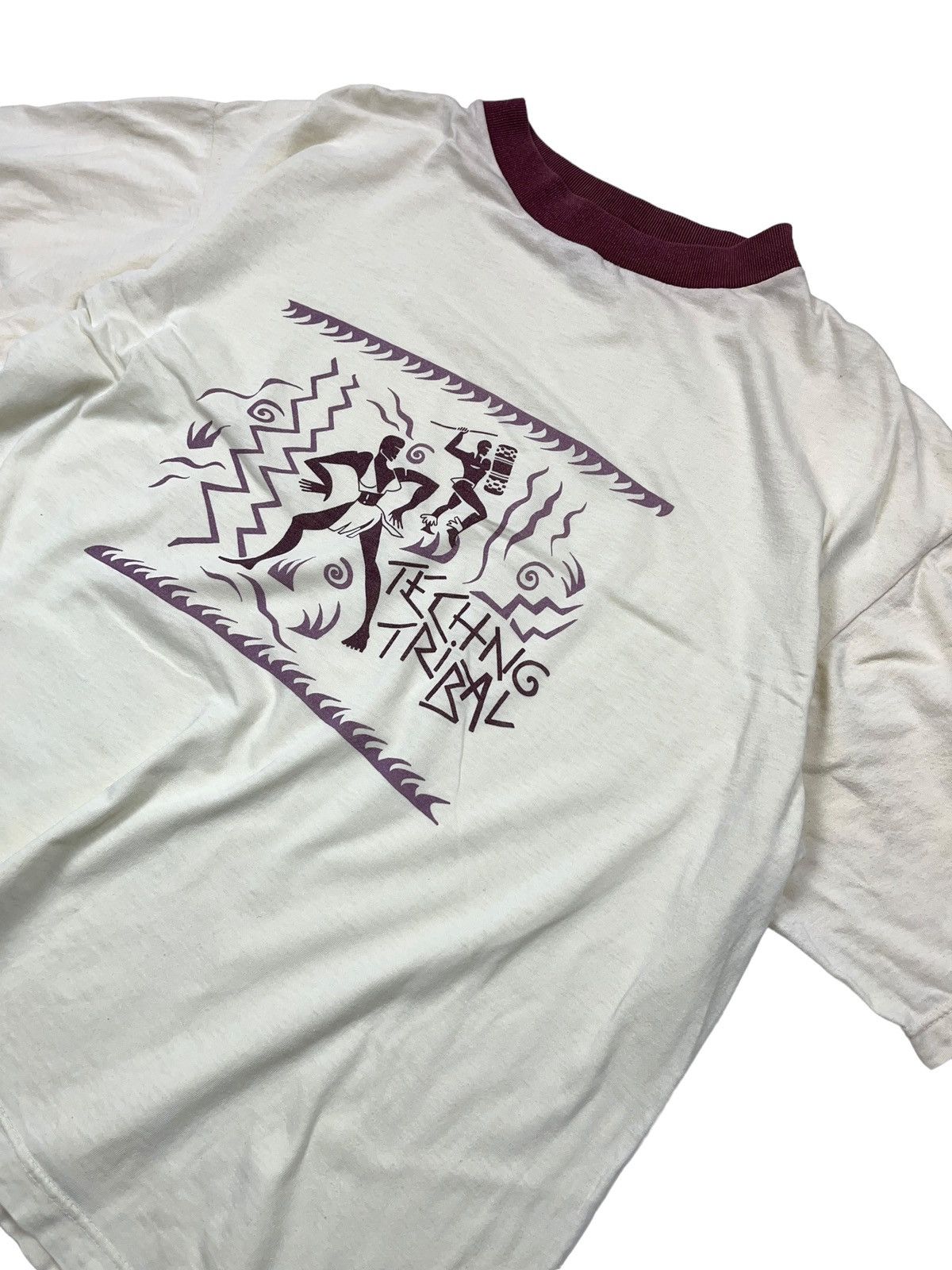 Vintage Vintage Techno Tribal T-shirt Boxy Fit Oversized Size US L / EU 52-54 / 3 - 2 Thumbnail