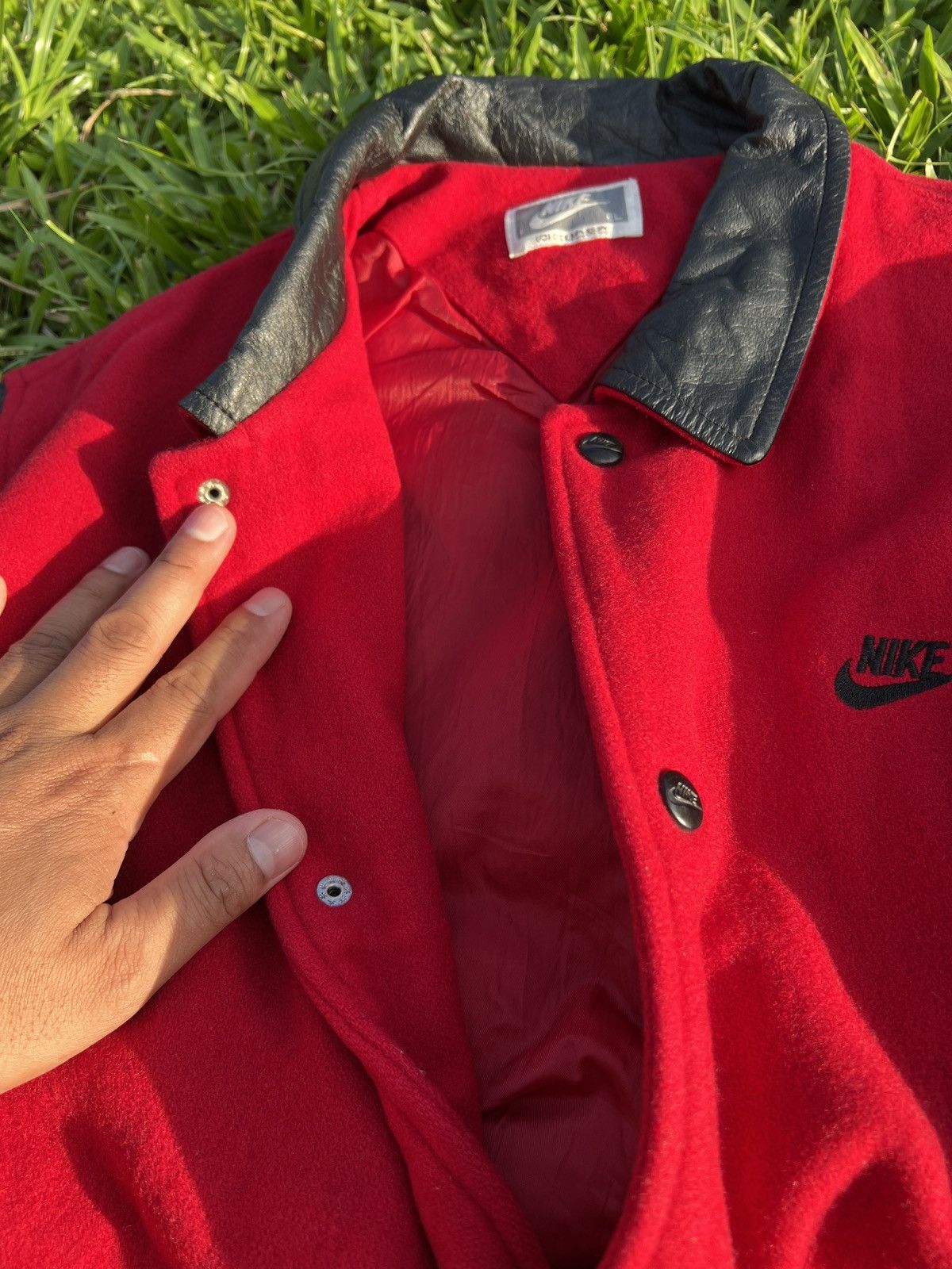 Nike × Vintage Vintage nike force varsity jacket Size US L / EU 52-54 / 3 - 4 Thumbnail