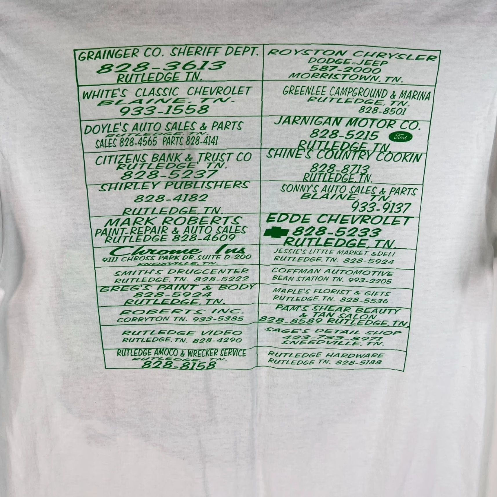 Vintage Southern Graphics Grainger Car Show T-Shirt Mens Size L White 8th Annual Rutledge TN Cars Heart Size US L / EU 52-54 / 3 - 4 Thumbnail