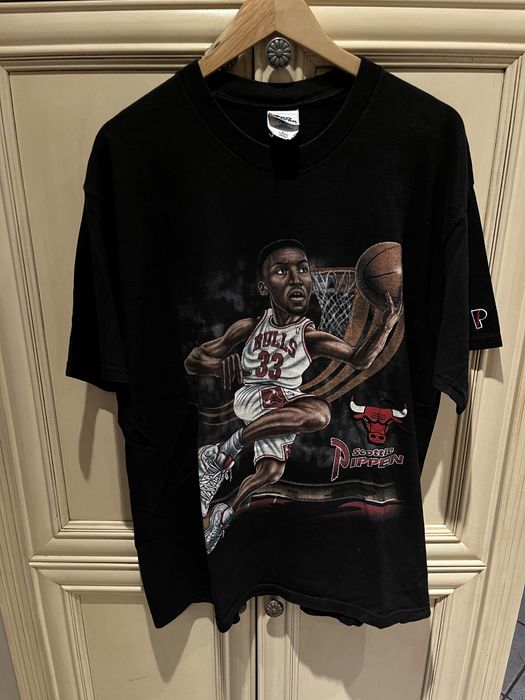 Vintage Dennis Rodman Caricature Bulls shirt L Salem Sportswear