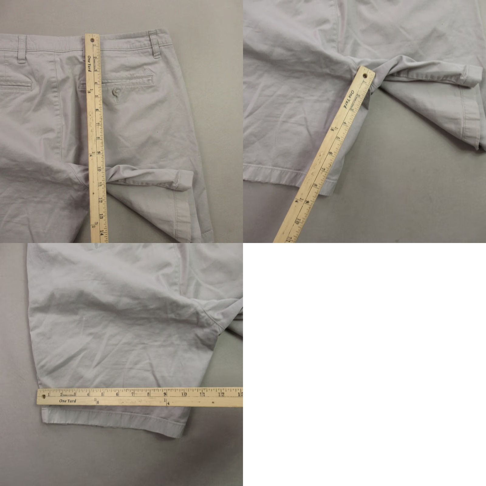 UNTUCKit UNTUCKit Shorts Mens 34 Chino Pockets Golf Button Lightweight Outdoor Gray Size US 34 / EU 50 - 8 Thumbnail