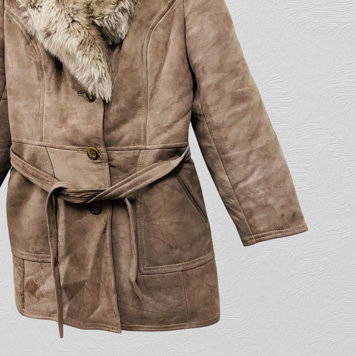 Tornado Mart Vintage tannin pex fur jacket leather Tornado Mart Style Size S / US 4 / IT 40 - 4 Thumbnail