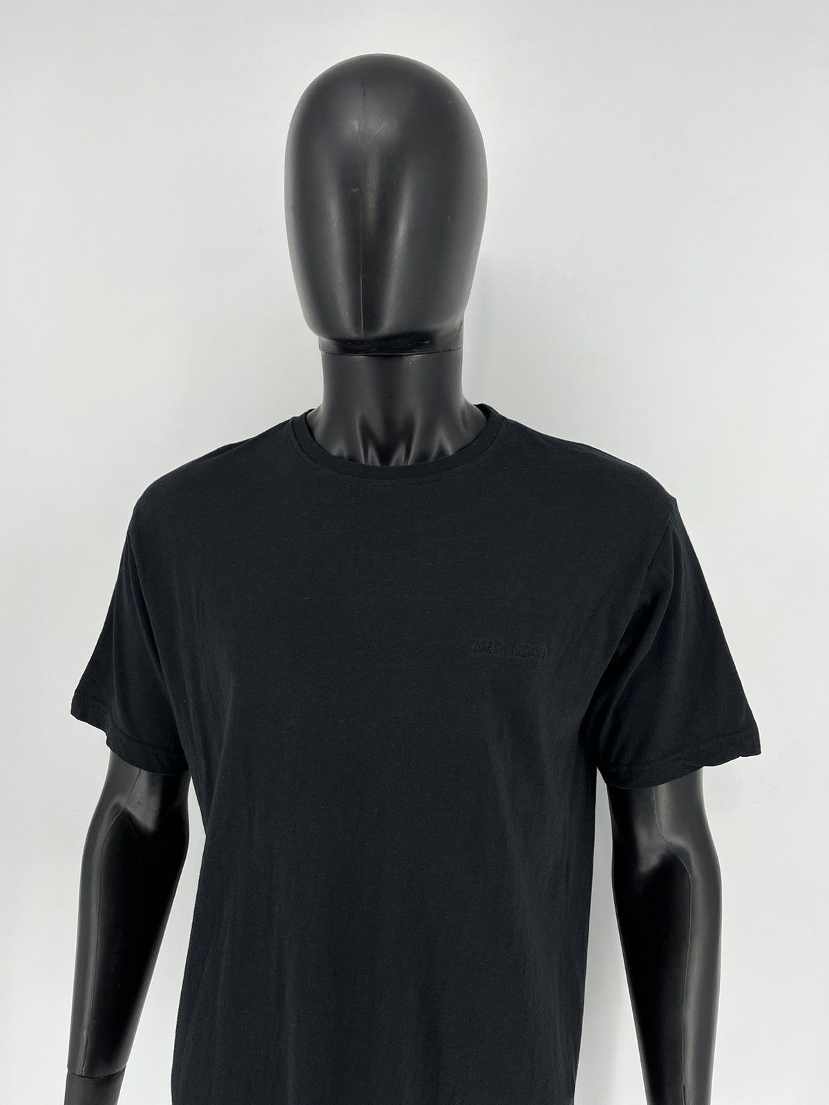 Carlo Colucci × Vintage Vintage Rare Logo Carlo Colucci Black Relaxed T-Shirt Size US XL / EU 56 / 4 - 4 Thumbnail