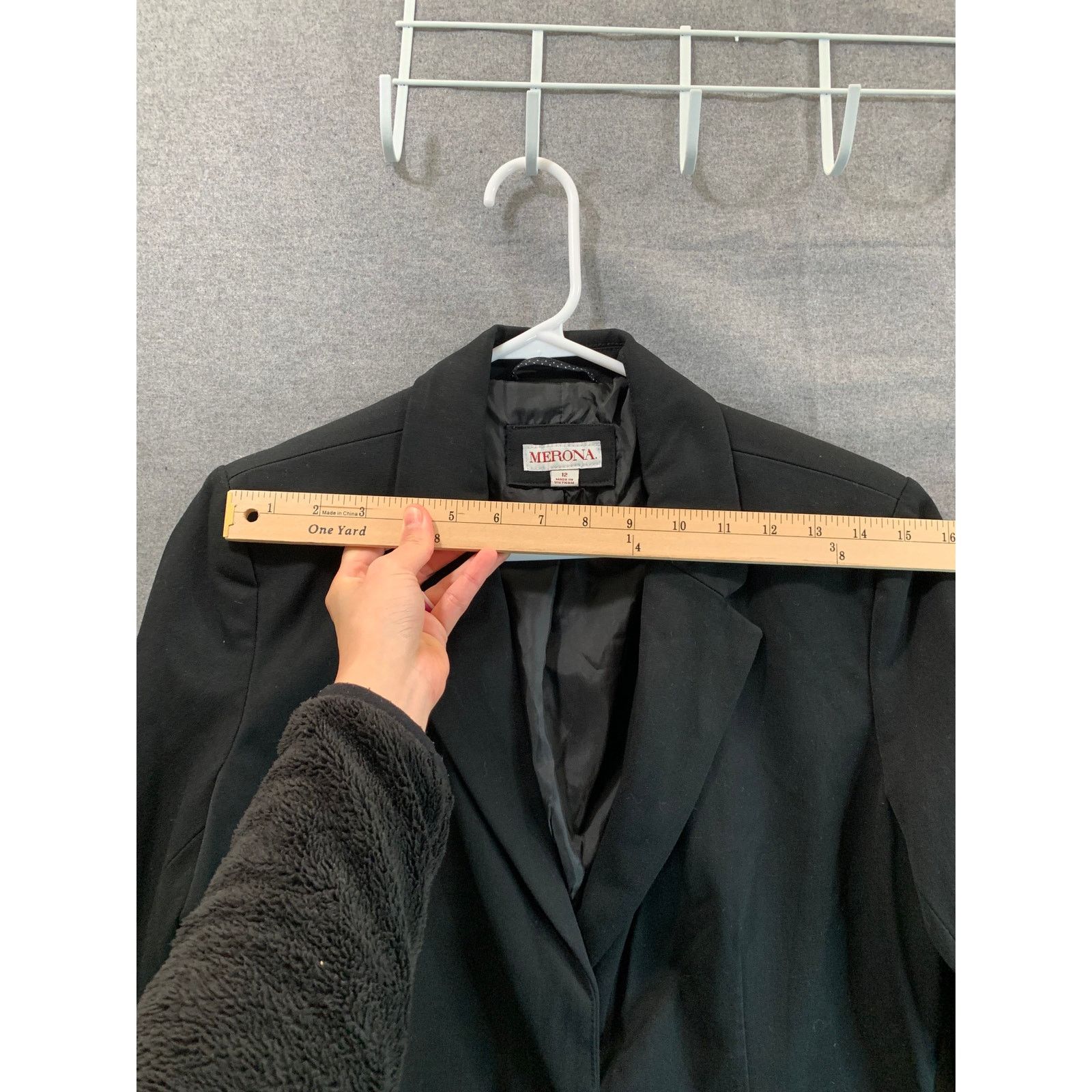 Merona Merona Suits Womens Size 12 Black Formal Top Blazer Size XL / US 12-14 / IT 48-50 - 4 Thumbnail
