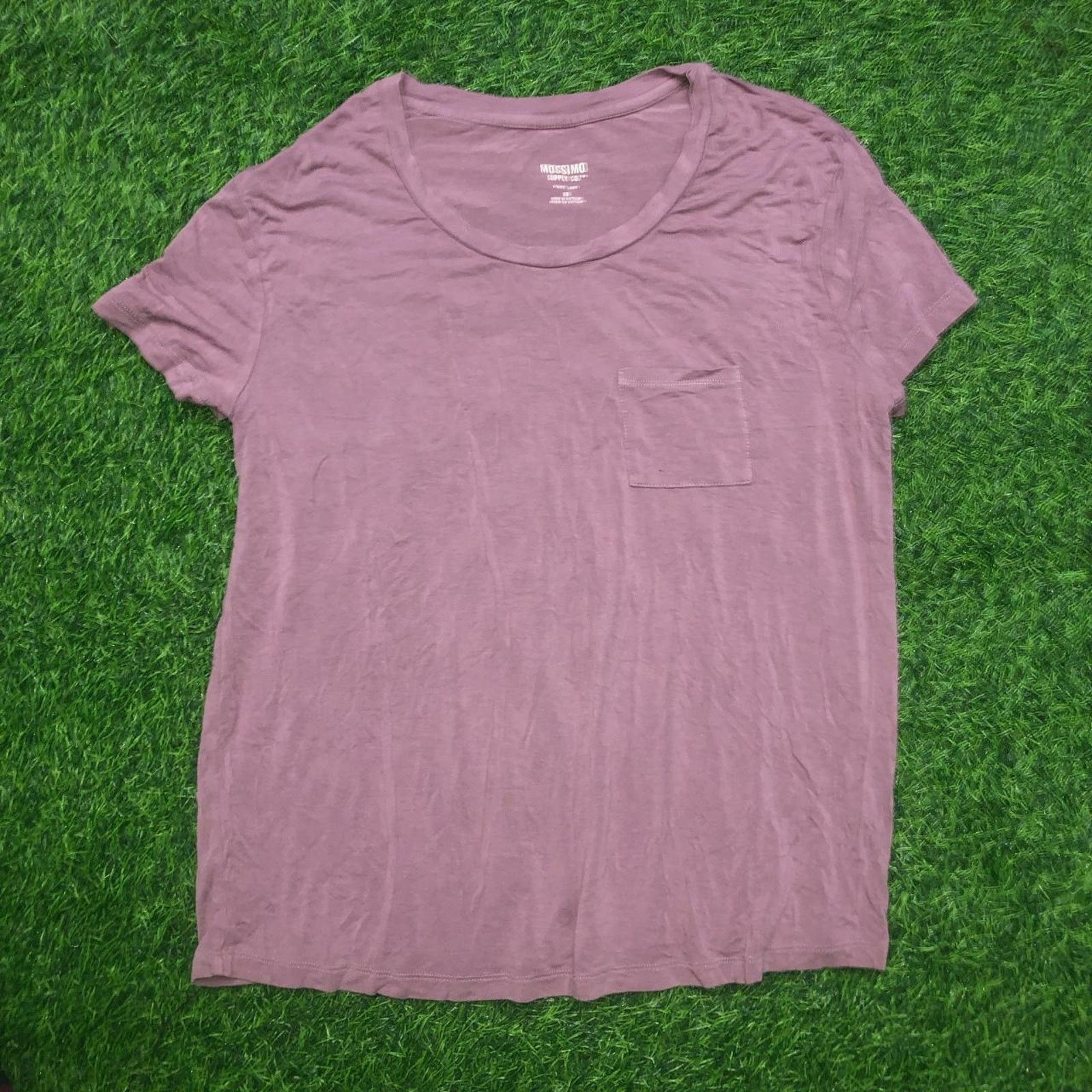 Mossimo Mossimo Supply Co. Burnt Pink Front Pocket Simple Tee Size XS / US 0-2 / IT 36-38 - 1 Thumbnail