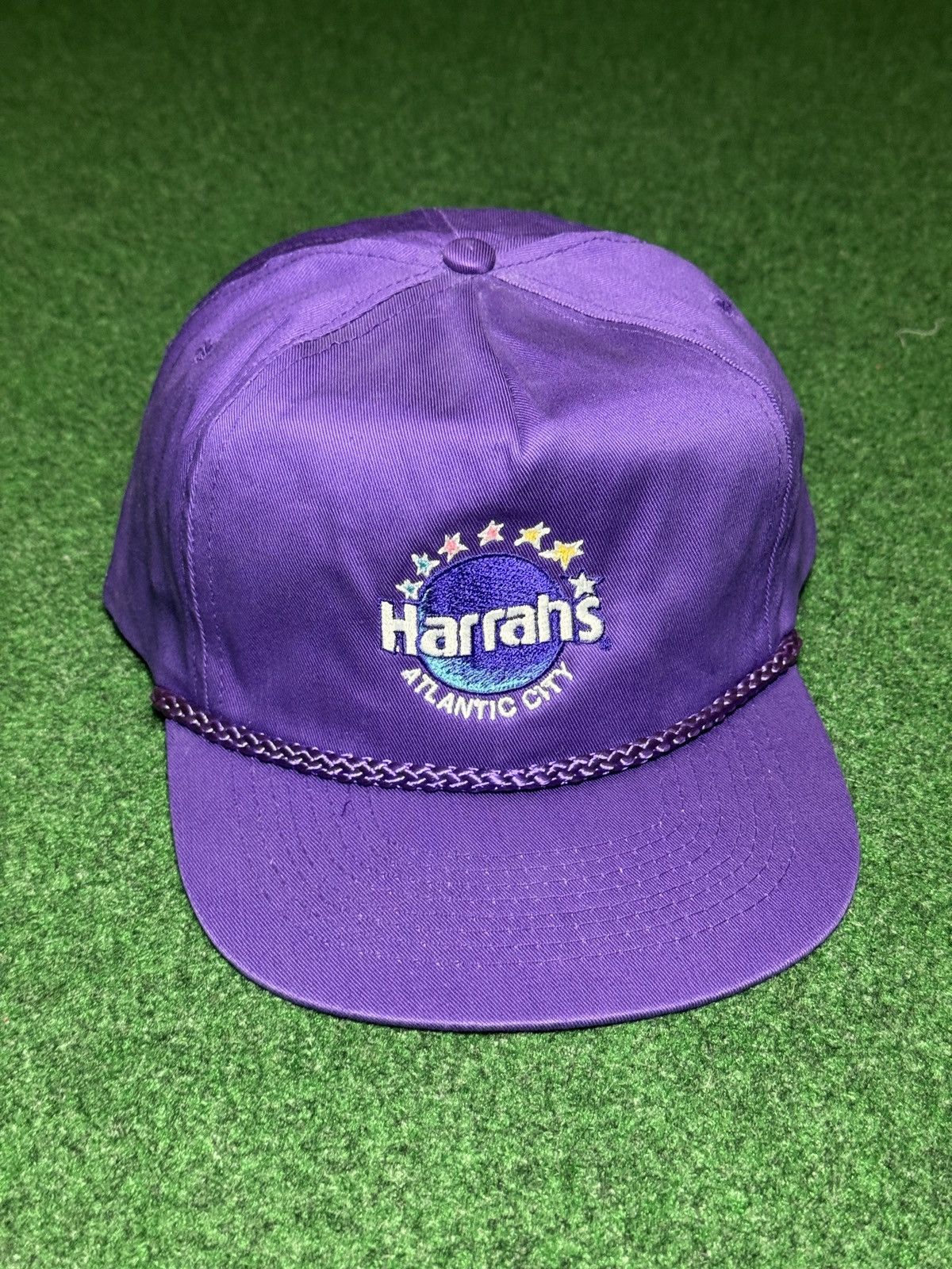 Vintage Vintage Harrahs Atlantic City Casino 90s Snapback Cap Hat Size ONE SIZE - 1 Thumbnail