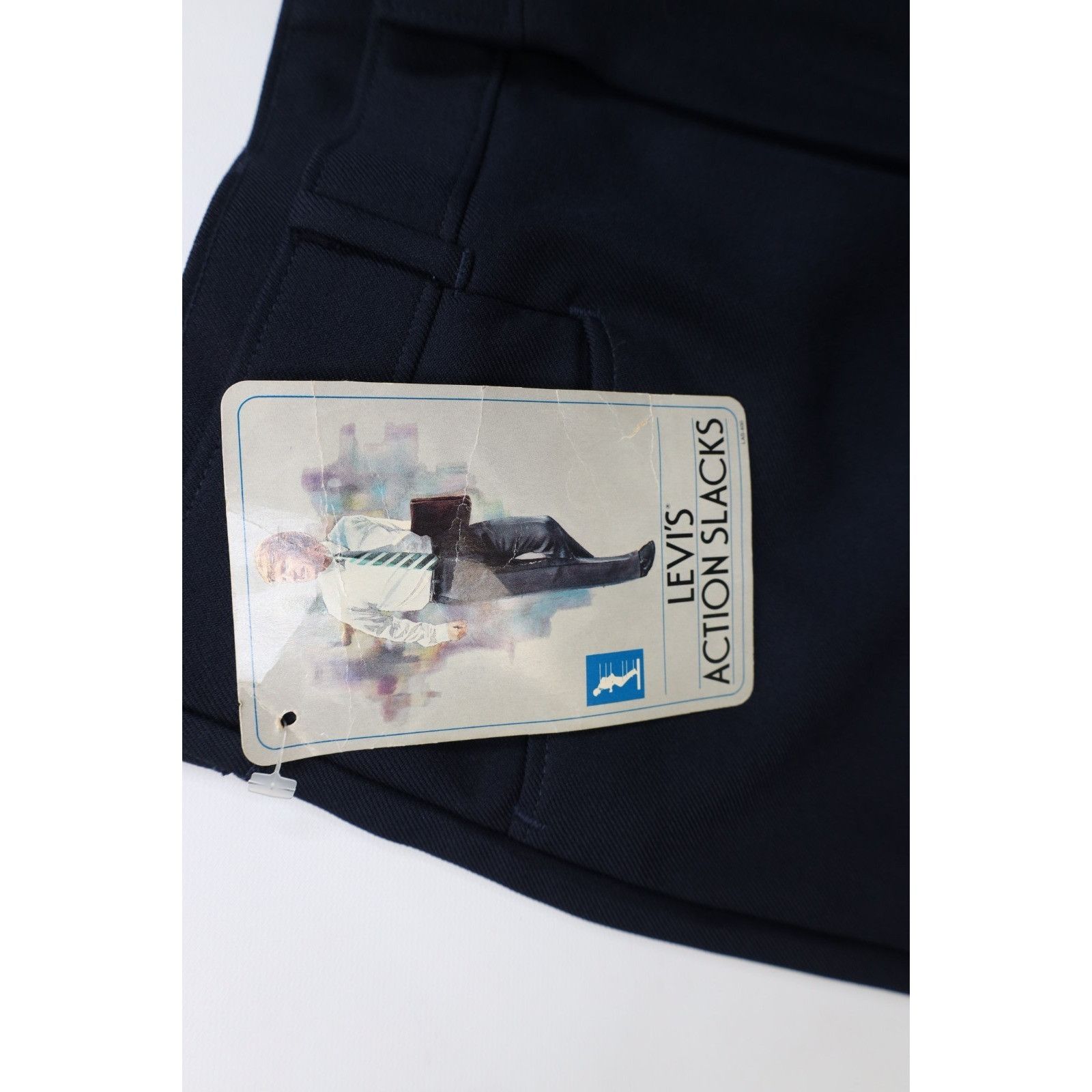 Levi's Deadstock Vintage 80s Levis Knit Flared Chino Pants Size US 34 / EU 50 - 6 Thumbnail