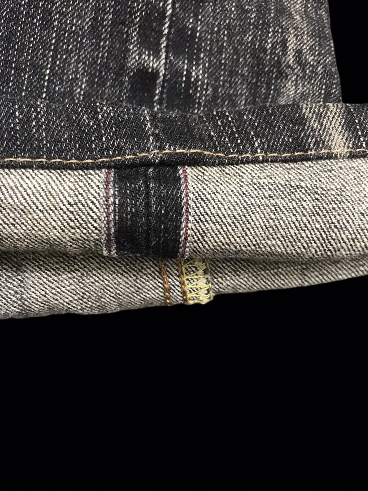 Edwin 💥90s Style💥Vtg EDWIN RAW FADE BLCK WASH Selvedge Denim F52 Size US 29 - 15 Thumbnail
