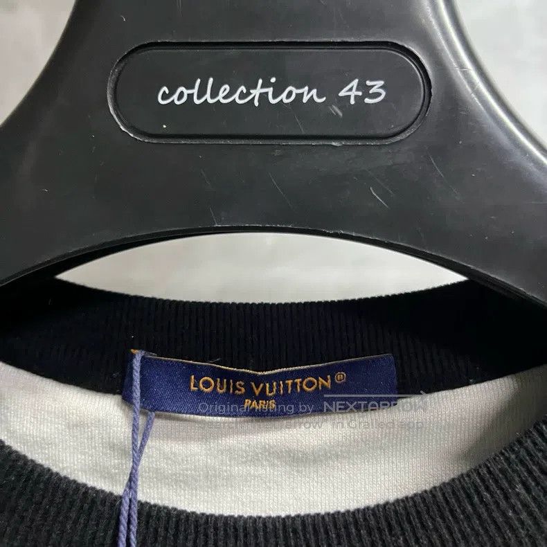 Louis Vuitton Louis Vuitton Black Graphic Intarsia Short Sleeve T-Shirt Size US XS / EU 42 / 0 - 2 Thumbnail