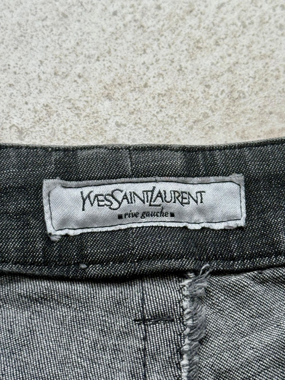 Saint Laurent Paris Yves Saint Laurent Grey Pigmented Denim Size 26" / US 2 / IT 38 - 5 Thumbnail