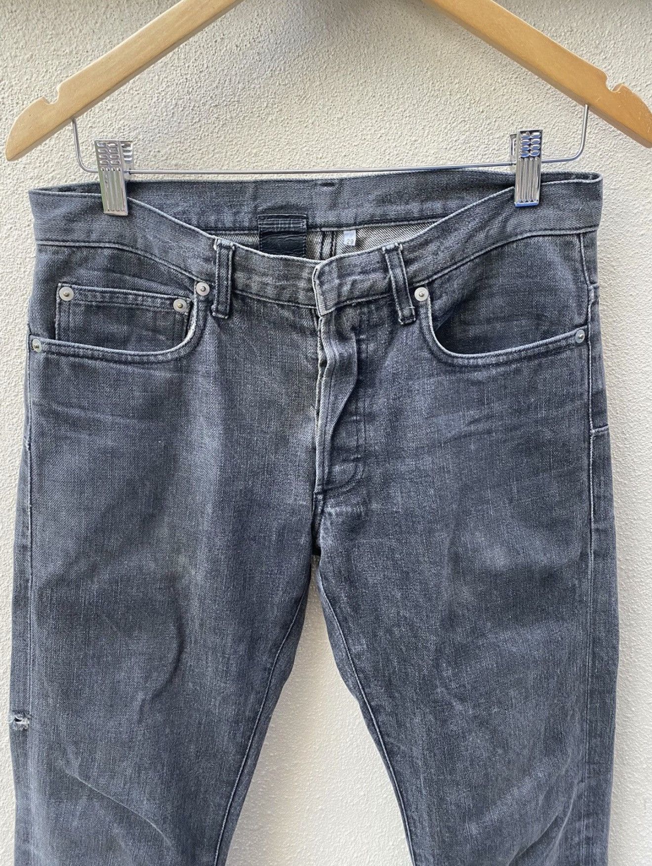 Dior Christian Dior by Hedi Slimane Washed Out Black Jeans Size US 30 / EU 46 - 3 Thumbnail