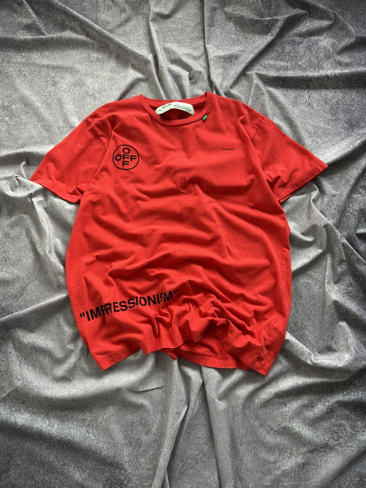 Off-White Off White Spray Marker Impressionism Tee Size US XXS / EU 40 - 4 Thumbnail