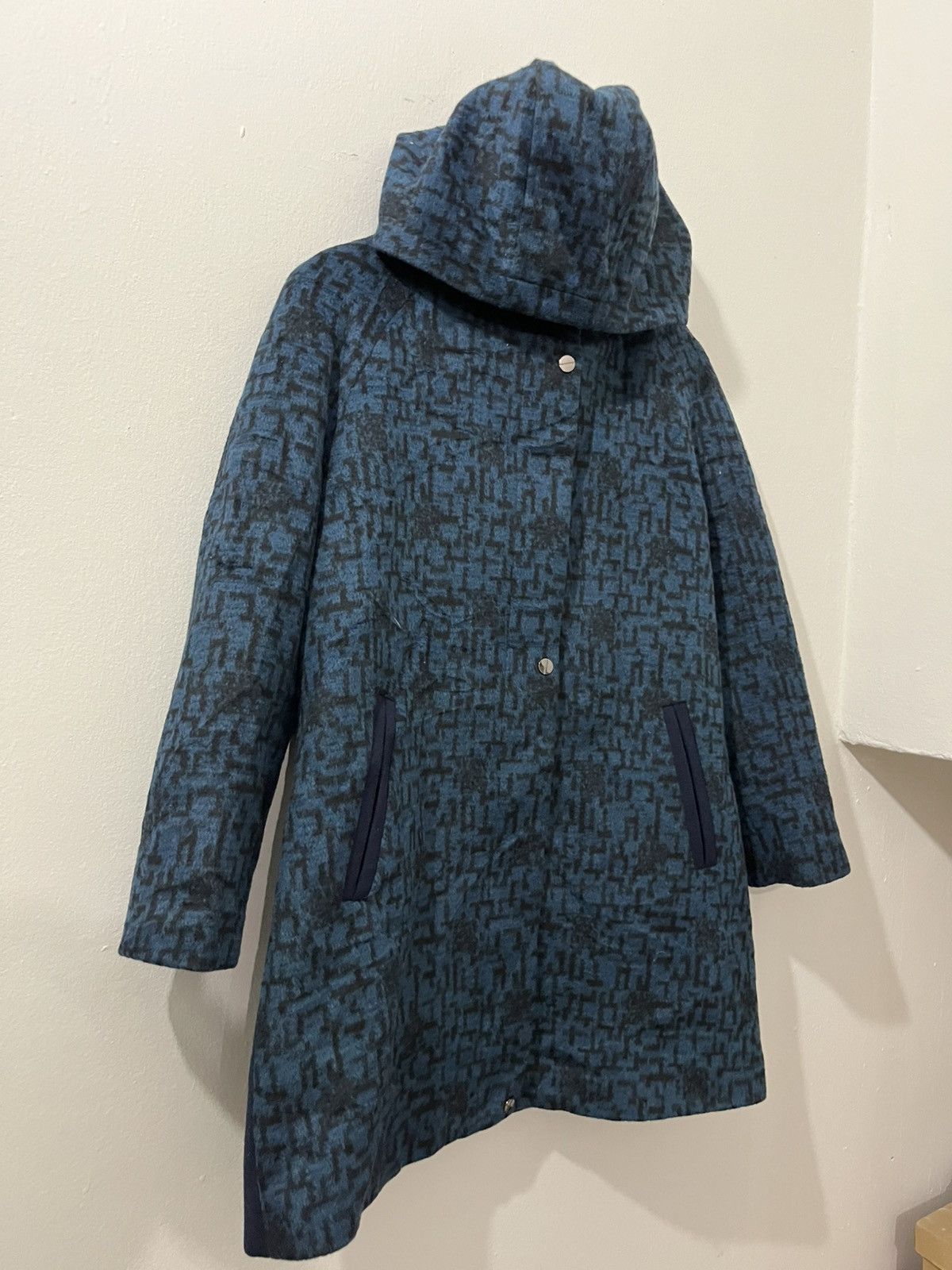 Japanese Brand 💥Rare💥 The East Shop WOOL Fullprinted Monogram Long Coats Size M / US 6-8 / IT 42-44 - 6 Thumbnail