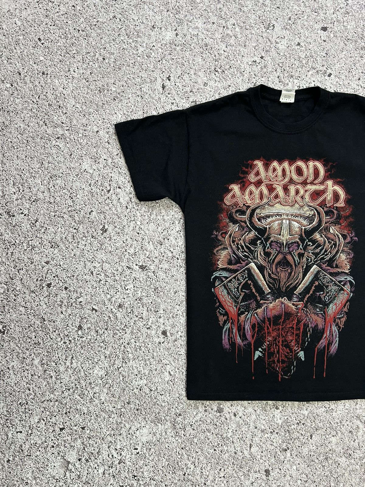 Band Tees × Vintage 2000’s Amon Amarth Fight Until Your Dying Breath T-Shirt Size US M / EU 48-50 / 2 - 2 Thumbnail