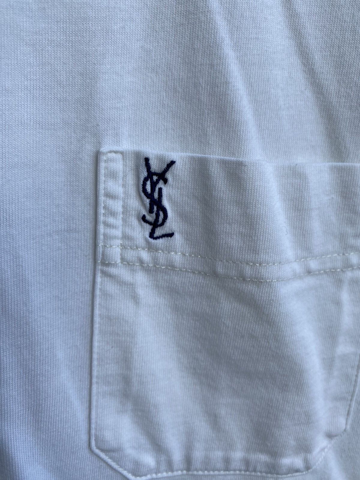 Yves Saint Laurent 90s YSL T-Shirt White Size US XL / EU 56 / 4 - 3 Thumbnail