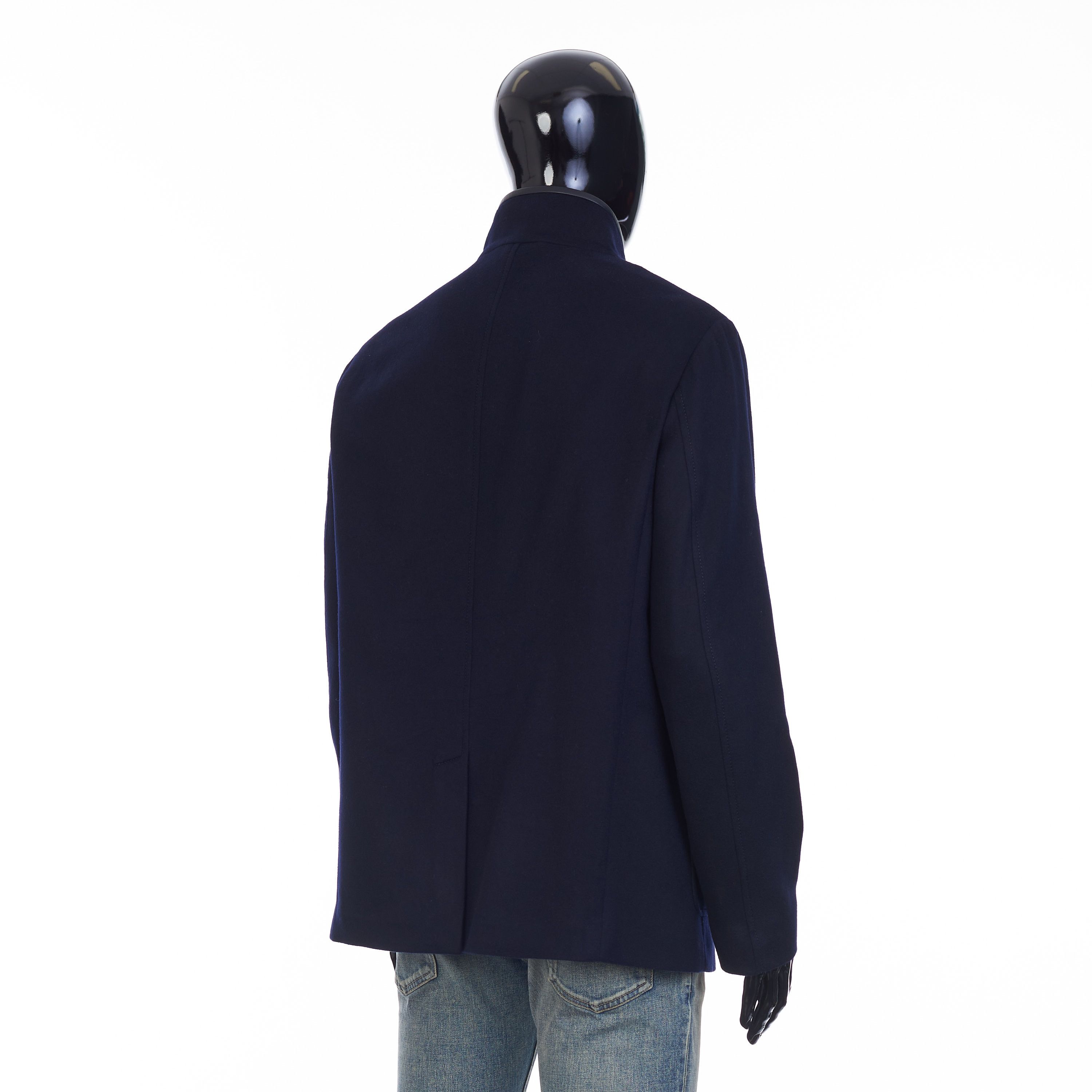 Loro Piana Spagna Jacket In Navy Blue Double Faced Cashmere Size US L / EU 52-54 / 3 - 6 Thumbnail