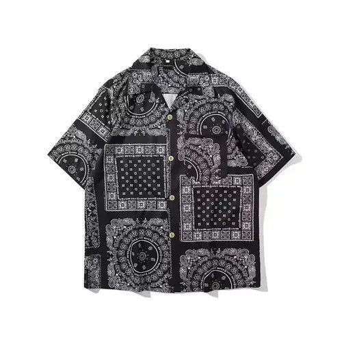 Japanese Brand Paisley Bandana Print Short Sleeve Shirt Size US M / EU 48-50 / 2 - 1 Thumbnail