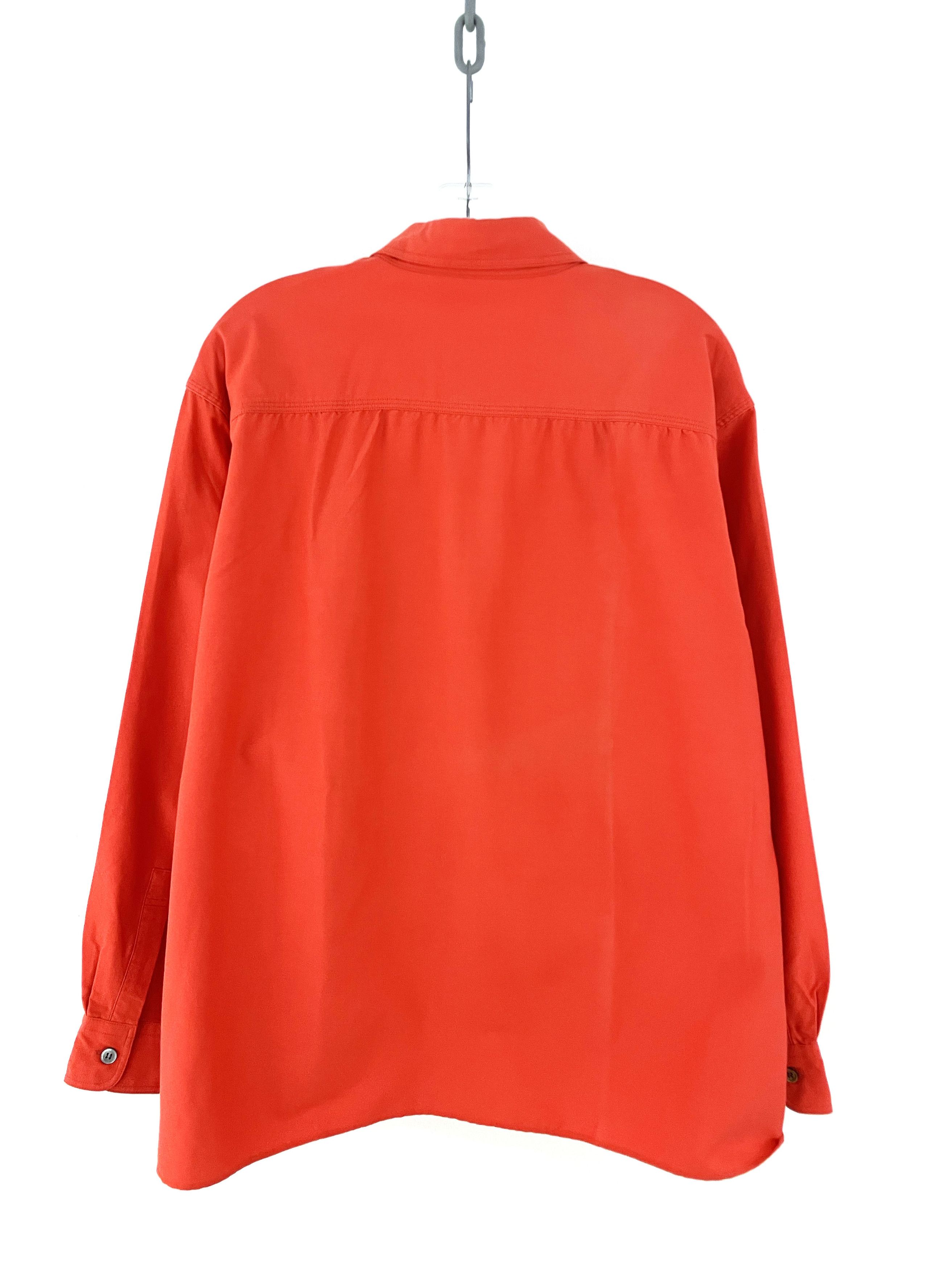 Yohji Yamamoto Highlighter Orange Cargo Shirt Size US L / EU 52-54 / 3 - 9 Thumbnail