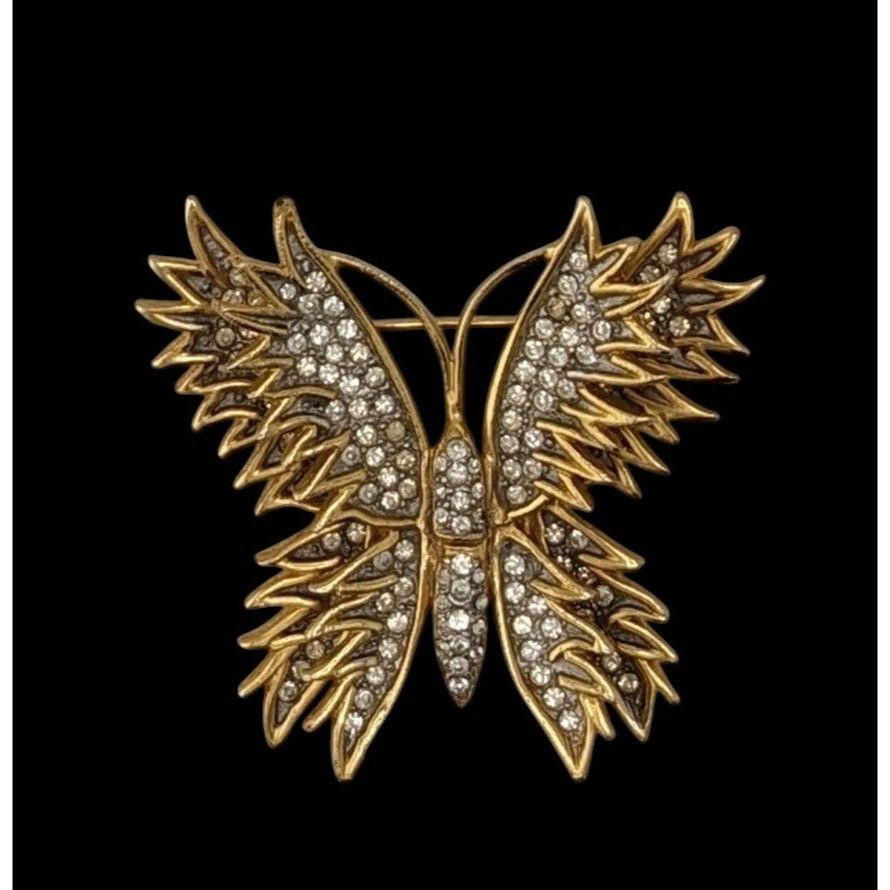 Other Vintage Kenneth J Lane Fairycore Glam HTF Large Butterfly Br Size ONE SIZE - 3 Thumbnail