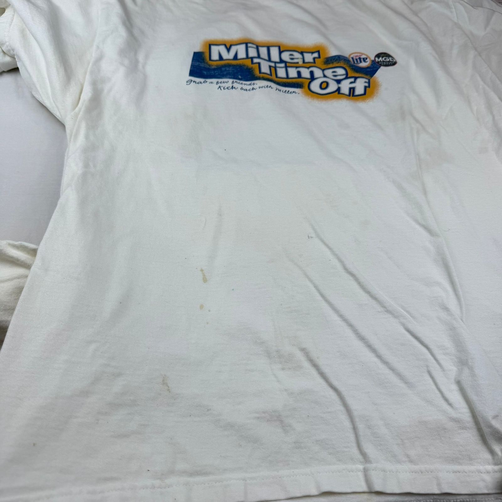 Fruit Of The Loom Vintage Miller Lite MGD Beer Promo T-Shirts Lot of 4 XL Size US XL / EU 56 / 4 - 4 Thumbnail