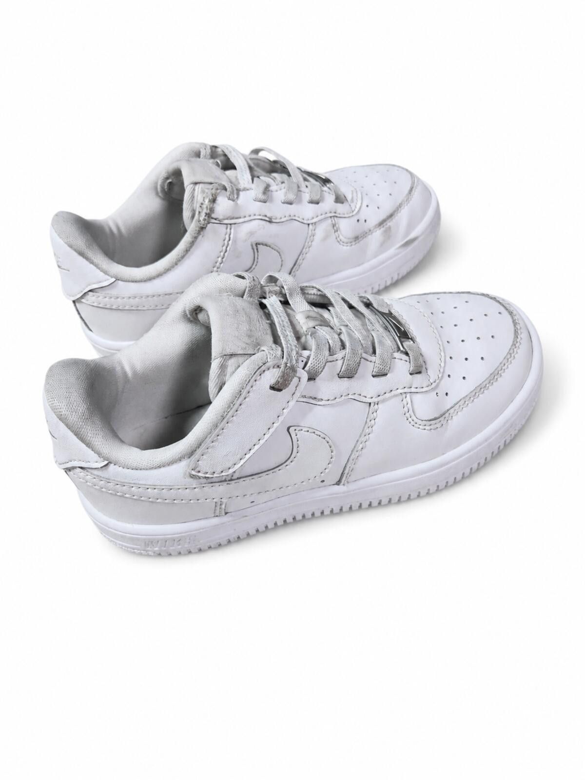 Nike Nike Air Force 1 White Kids Leather Sneakers Size 12C Size US 5 / EU 37 - 7 Thumbnail