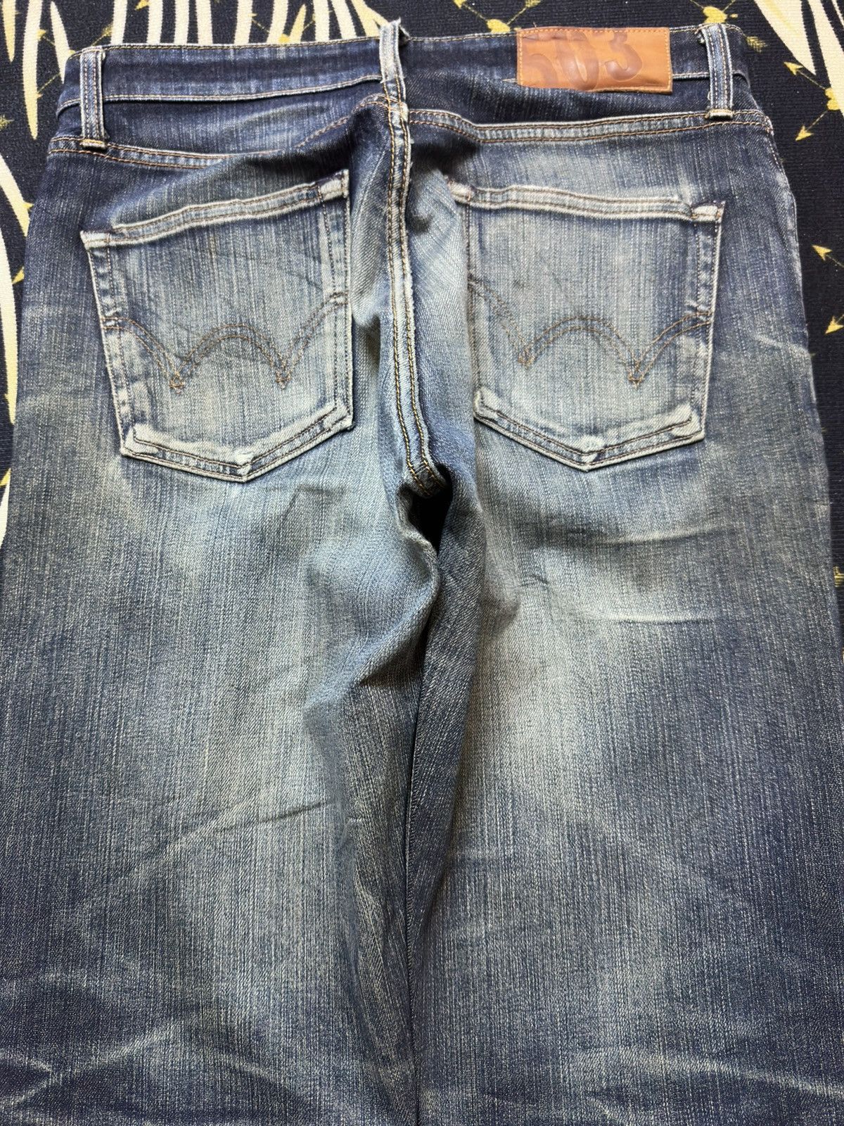 Edwin Vintage Edwin 503 Straight Cut Mudwash Denim Size US 31 - 7 Thumbnail
