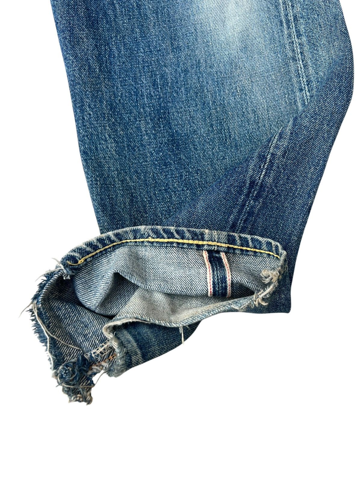 Full Count & Co. Vintage OVER RAIL & Co Japan Dirty Mud Denim Selvedge Jeans Size US 31 - 12 Thumbnail