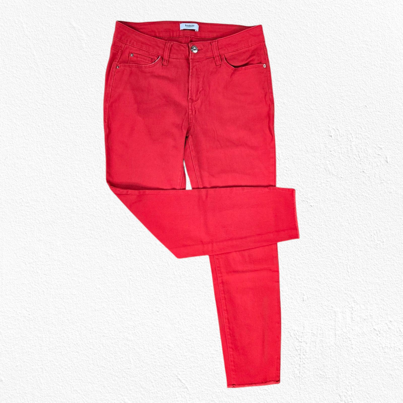 Other Bright Red Ankle Skinny Jeans Size 4 Size 27" / US 4 / IT 40 - 7 Thumbnail
