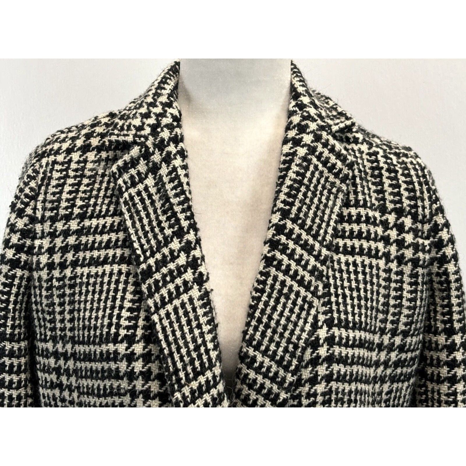 Talbots VINTAGE Talbots Wool Blend Houndstooth Jacket Women Regular Size 8 Fall Winter Plaid City Preppy Size M / US 6-8 / IT 42-44 - 5 Thumbnail