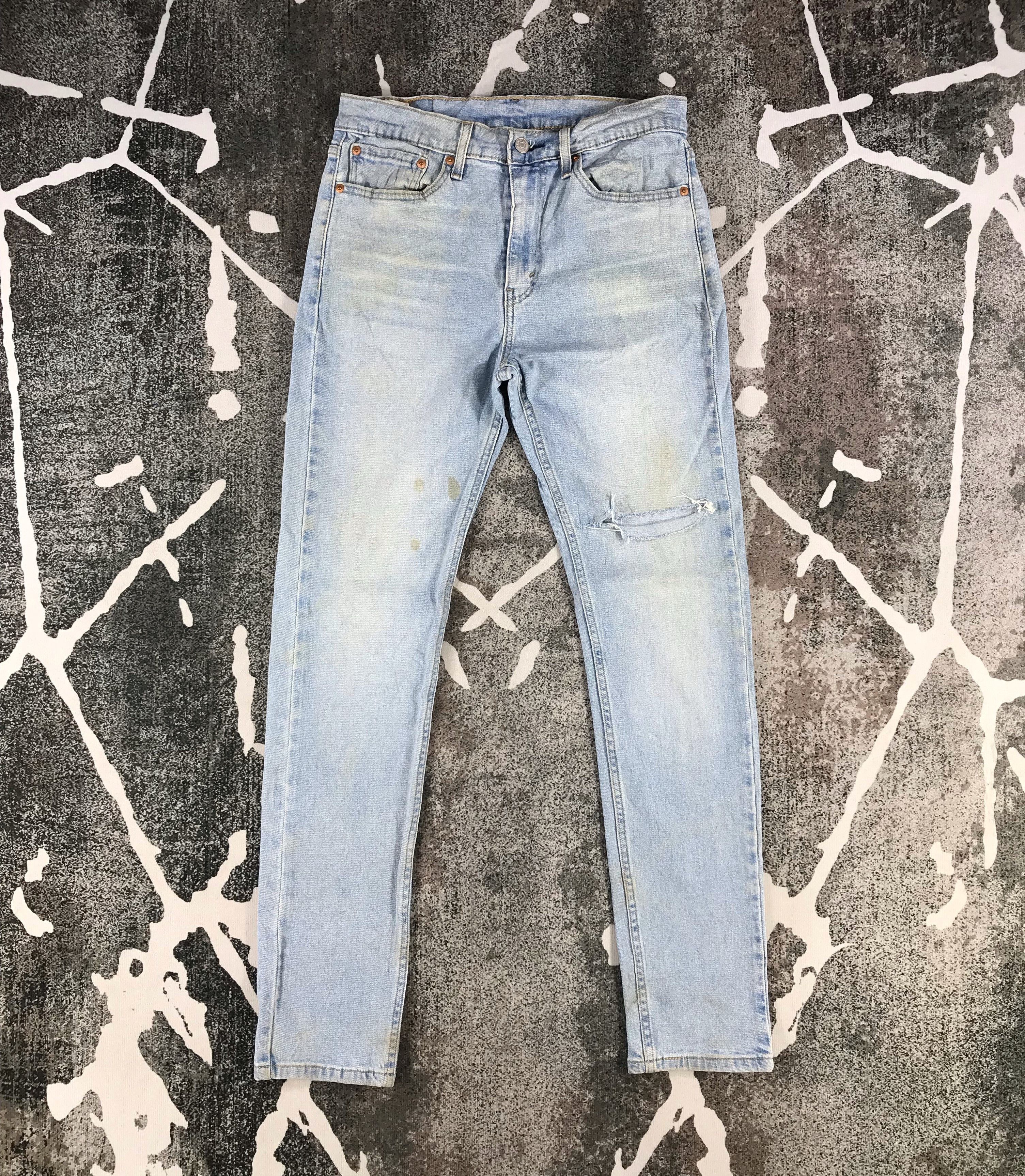 Levi's Levi's 510 Jeans Distress Medium Wash Denim KJ873 Size US 31 - 1 Thumbnail