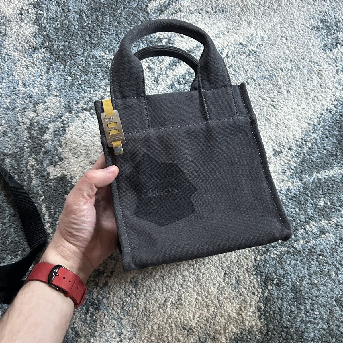 Objects IV Life DANiEL ARSHAM CANVAS MiNi TOTE CROSSBODY SiDE BAG ANTHRACiTE Size ONE SIZE - 5 Thumbnail