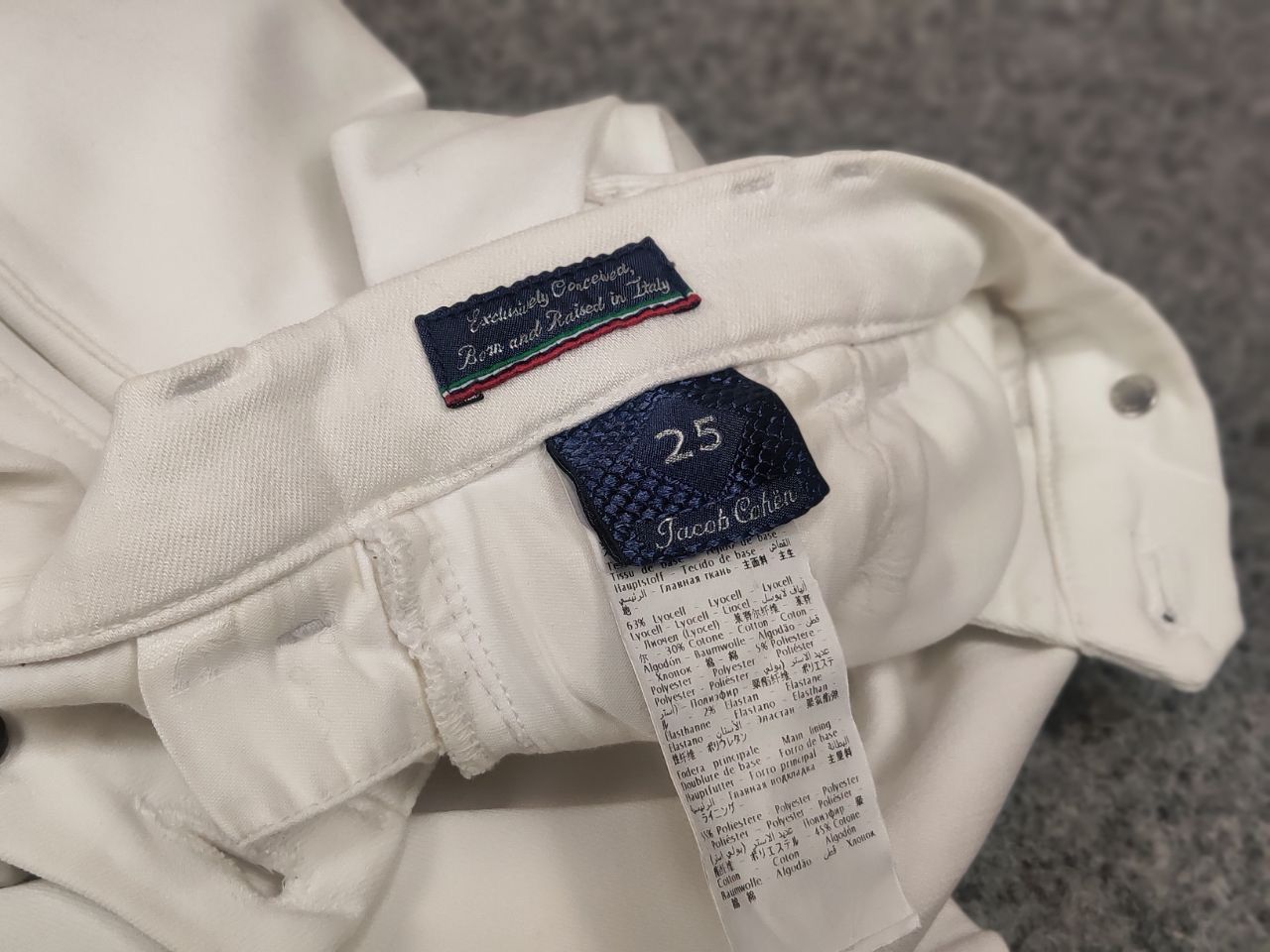 Jacob Cohen Jacob Cohen Italy Design Brenda Ankle White Trouser Pants Size 25" / US 0 / IT 36 - 15 Thumbnail