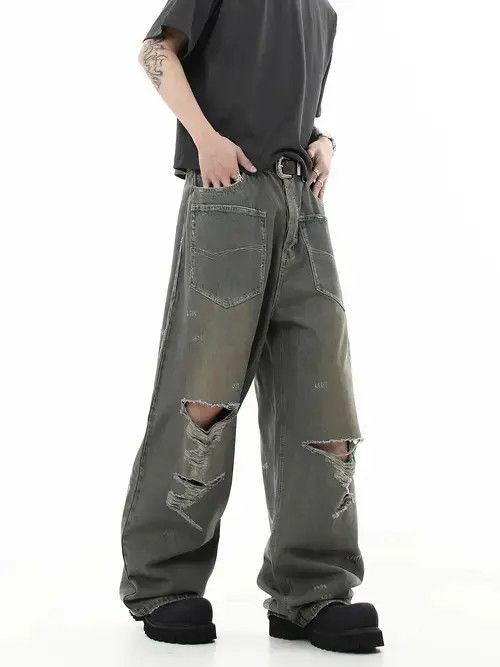 Jean Distressed Stack Denim Jeans Size US 30 / EU 46 - 2 Thumbnail