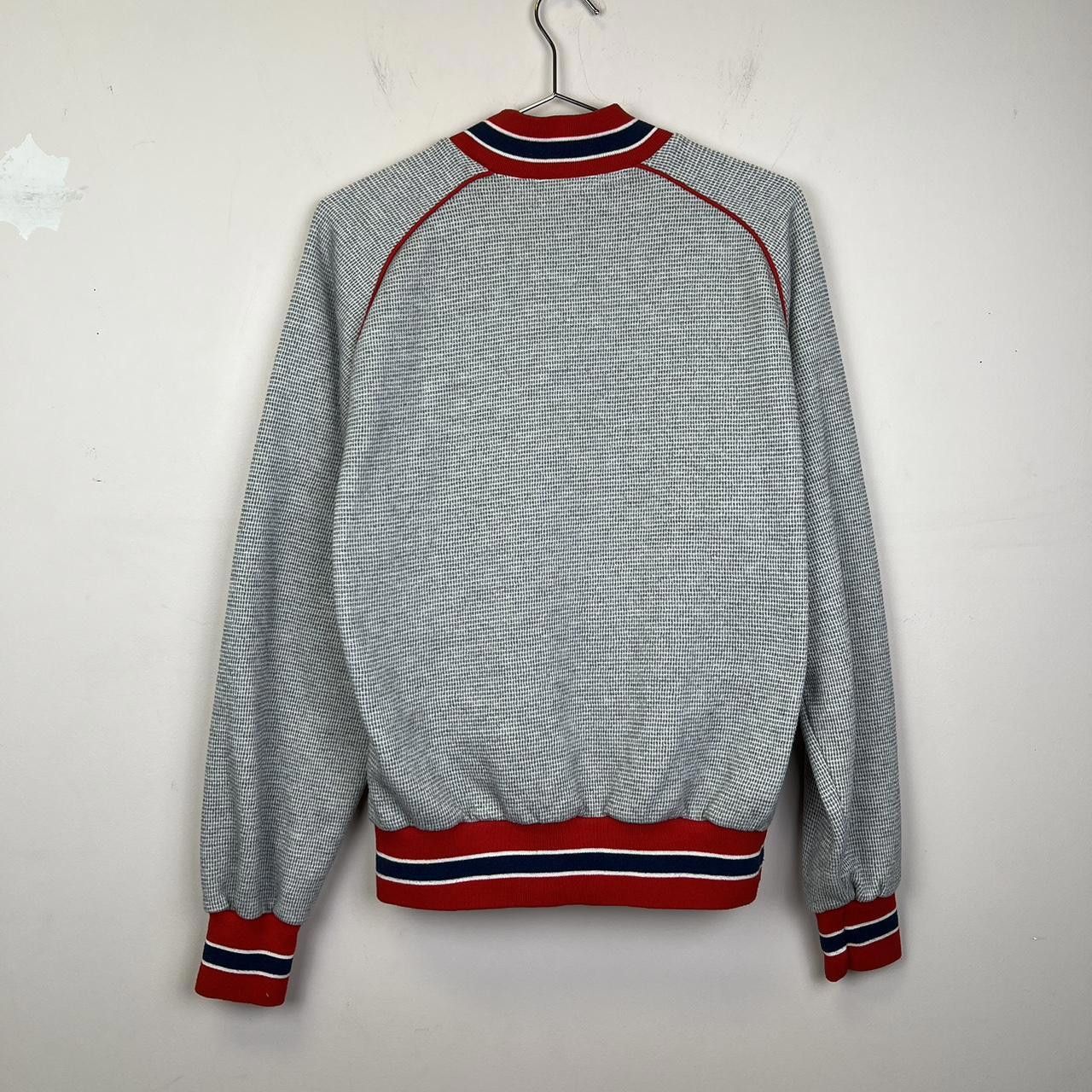 Nike Nike Vintage Gray Pullover Sweatshirt - Red Trim 80s Size US M / EU 48-50 / 2 - 2 Thumbnail