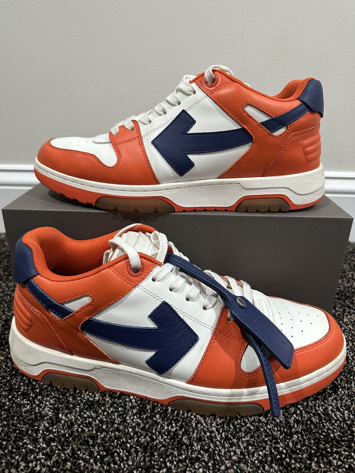 Off-White Off-White Virgil Abloh OOO Out Of Office Orange/Blue Sneaker Size US 12 / EU 45 - 1 Thumbnail