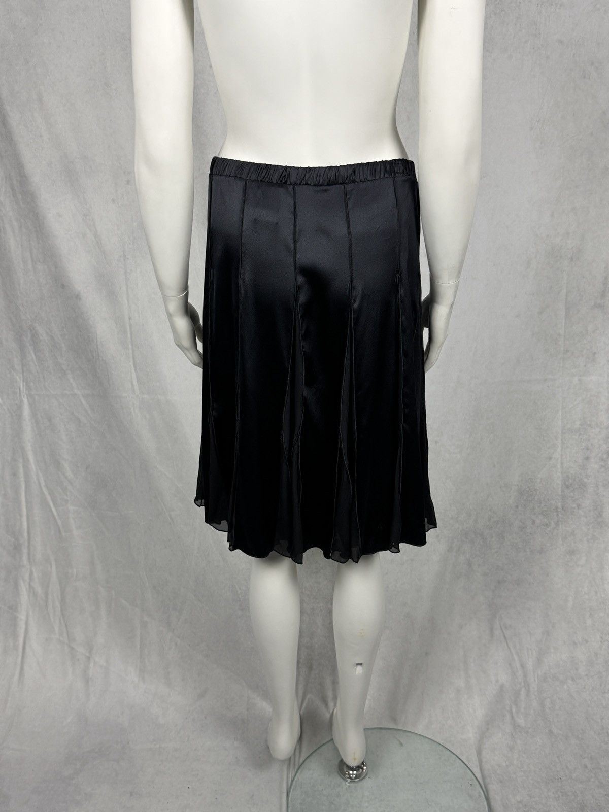 Roberto Cavalli S/S2004 Flared Paneled Silk Fluid Skirt