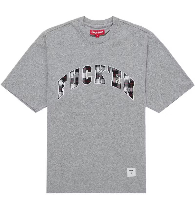 Supreme Supreme Fuck Em Plaid S/S Top Size US XL / EU 56 / 4 - 1 Thumbnail