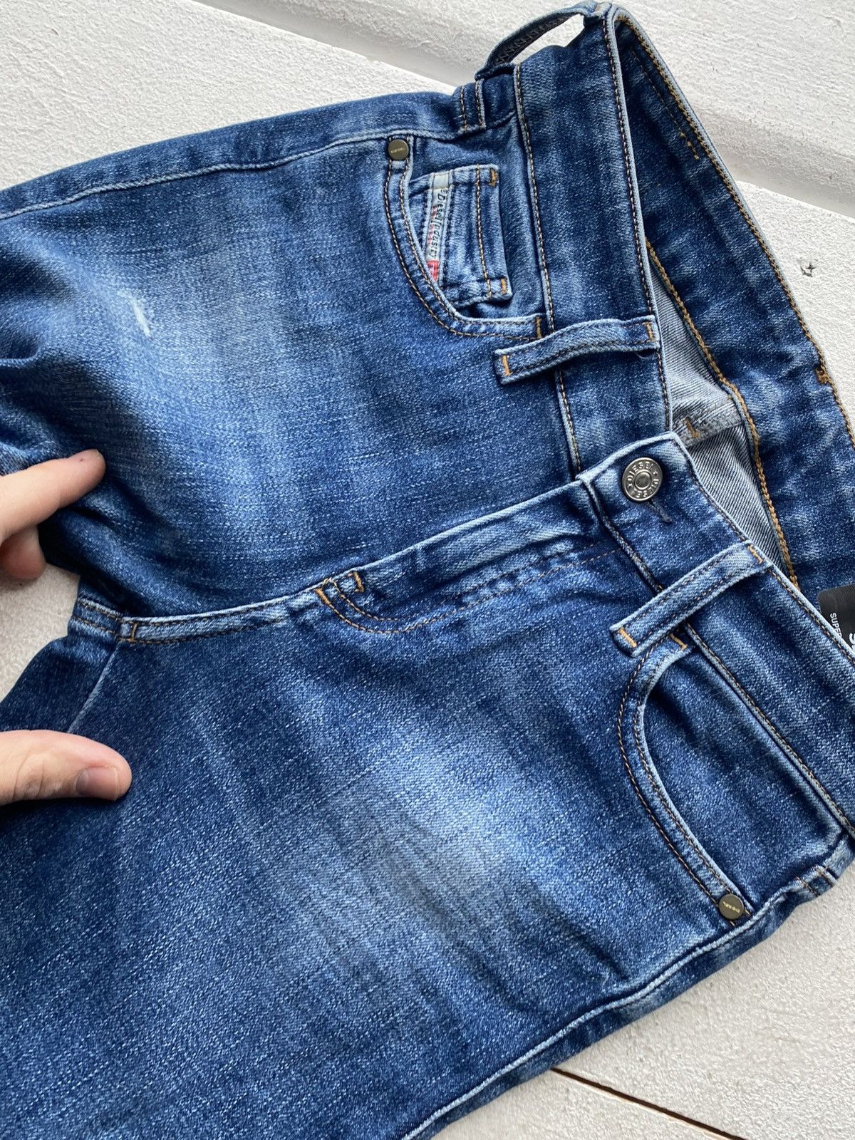 Diesel Luxury 00s Y2K Diesel Slandy Super Skinny Stretch Jeans Size 27" / US 4 / IT 40 - 3 Thumbnail