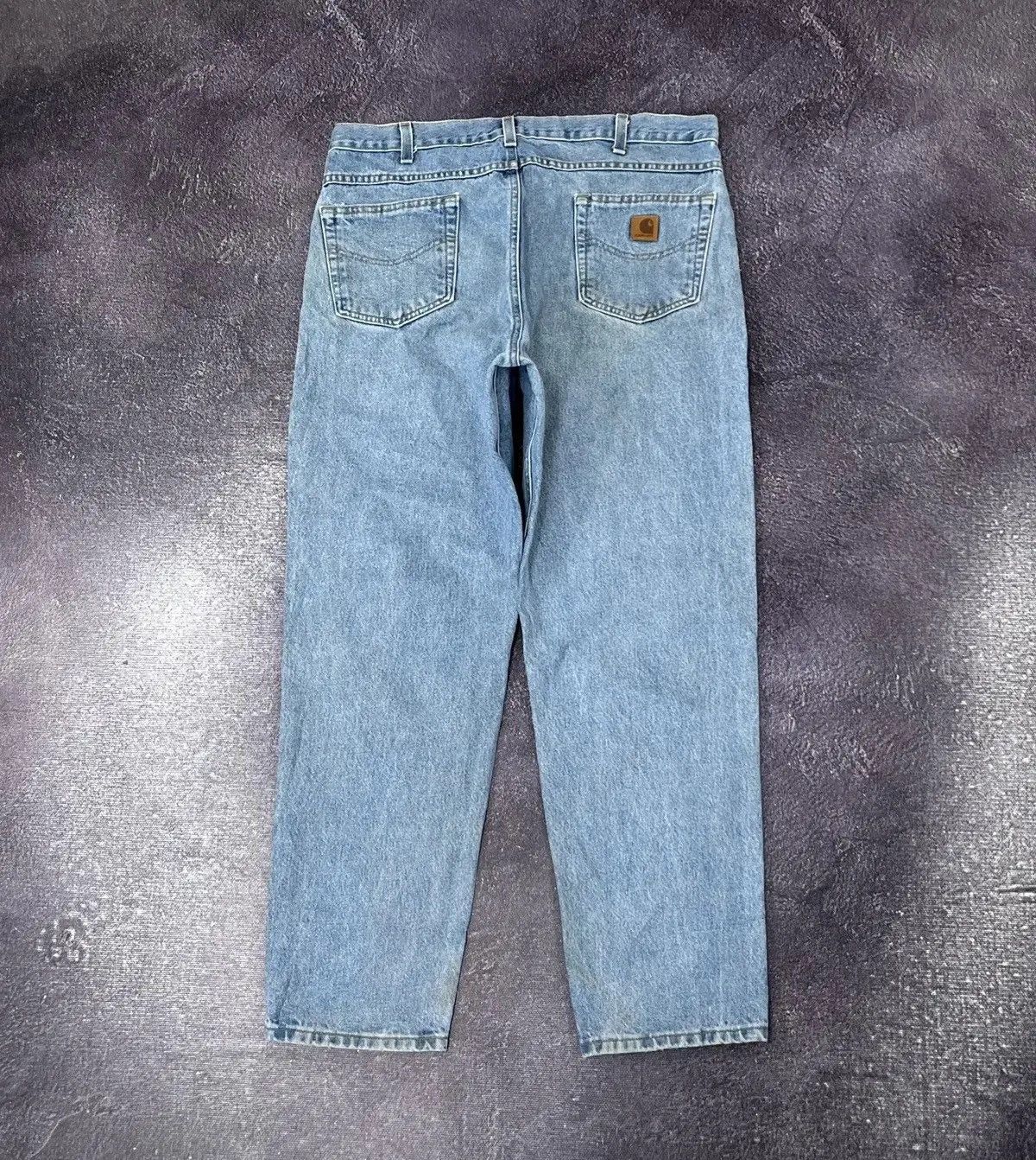Carhartt Vintage 90s Carhartt Blue Work American Hype Denim Jeans Size US 38 / EU 54 - 1 Thumbnail