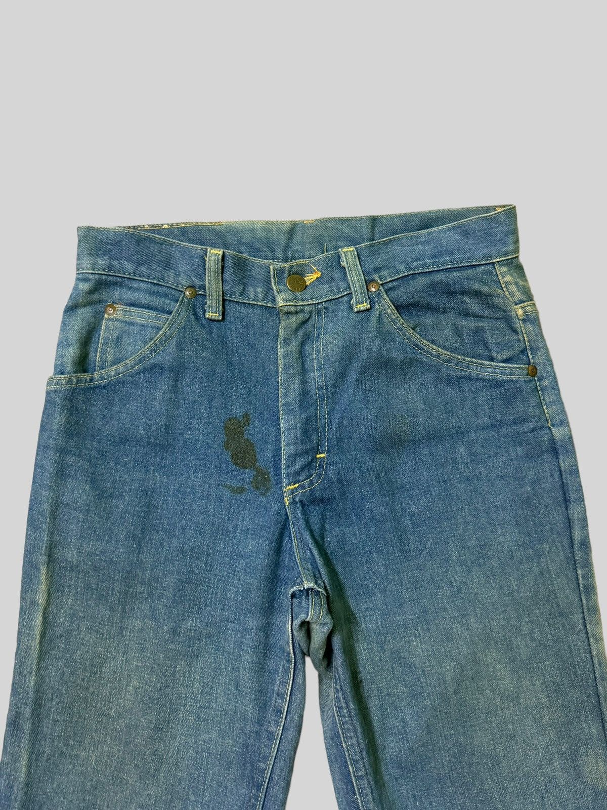 Lee Vintage Flared Lee Raider Talon Zipper Faded Denim Size US 28 / EU 44 - 8 Thumbnail