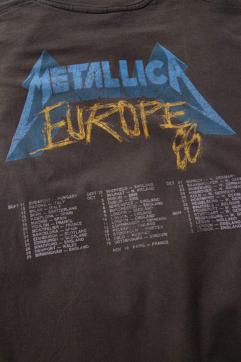 Metallica Metallica And Justice For All Europe 88 t-shirt Size US M / EU 48-50 / 2 - 6 Thumbnail