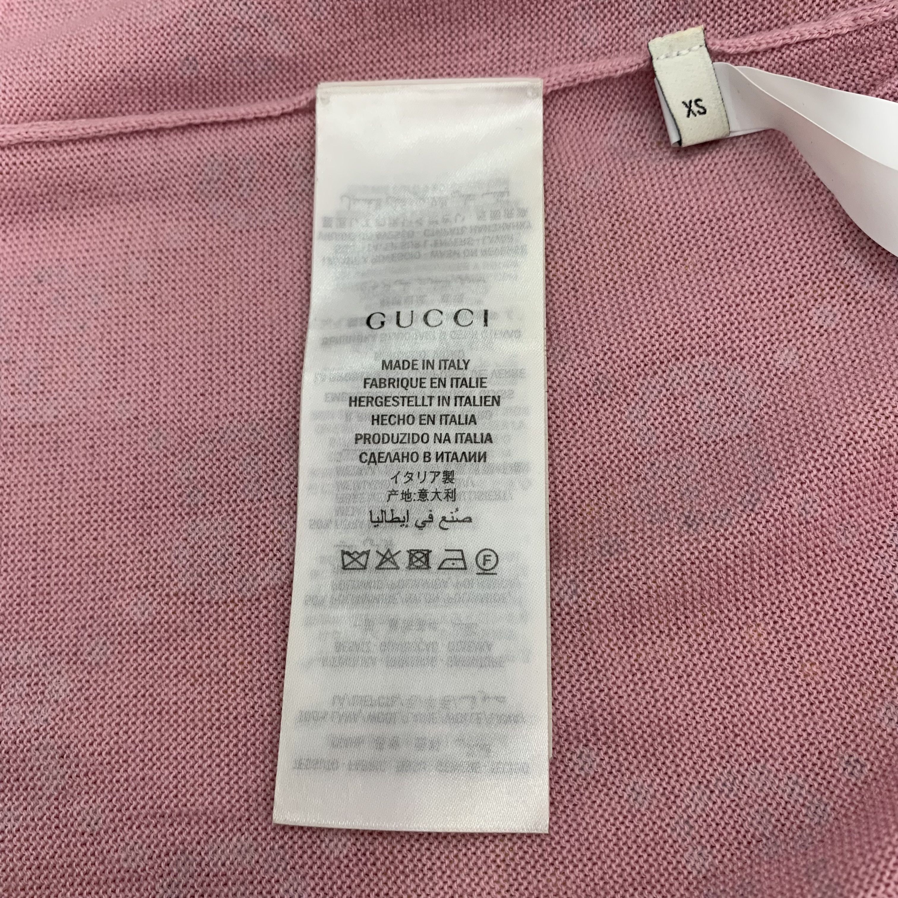 Gucci Gucci Sweater – Pink GG Monogram Wool Knit (Size XS) Size XS / US 0-2 / IT 36-38 - 5 Thumbnail