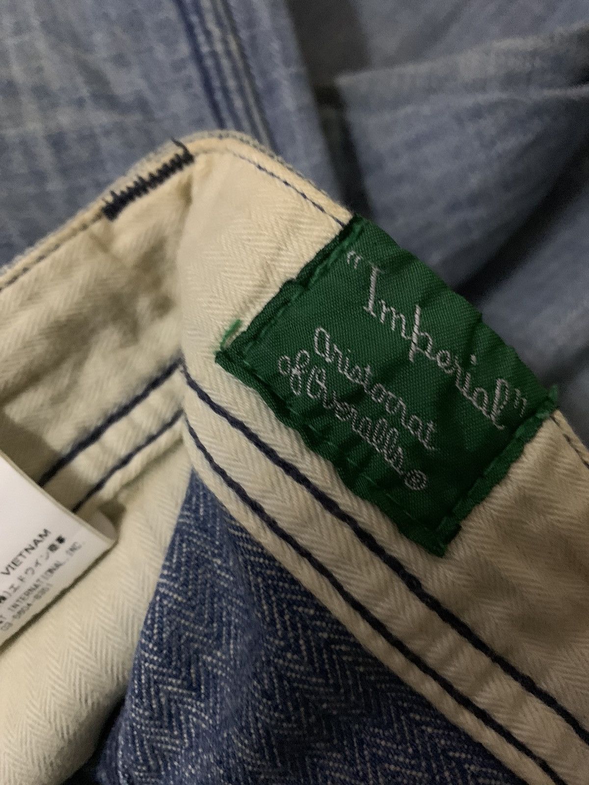 Vintage 💥Vintage Key Hickory Stripe Carpenter Pant Size US 35 - 7 Thumbnail