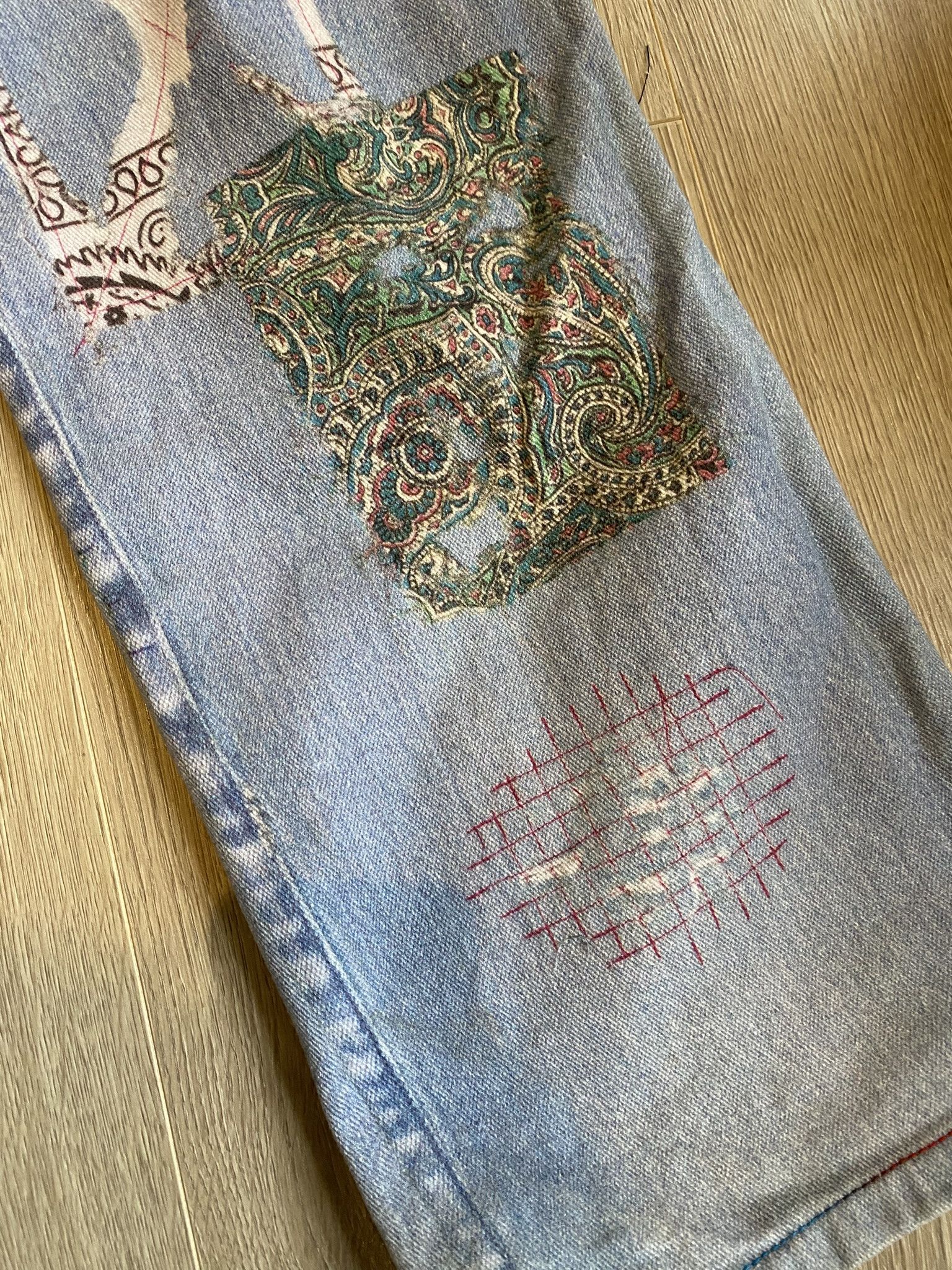 (di)vision × Acne Studios $385 - 31 - Trompe L'oeil Print Jeans Size US 31 - 21 Thumbnail