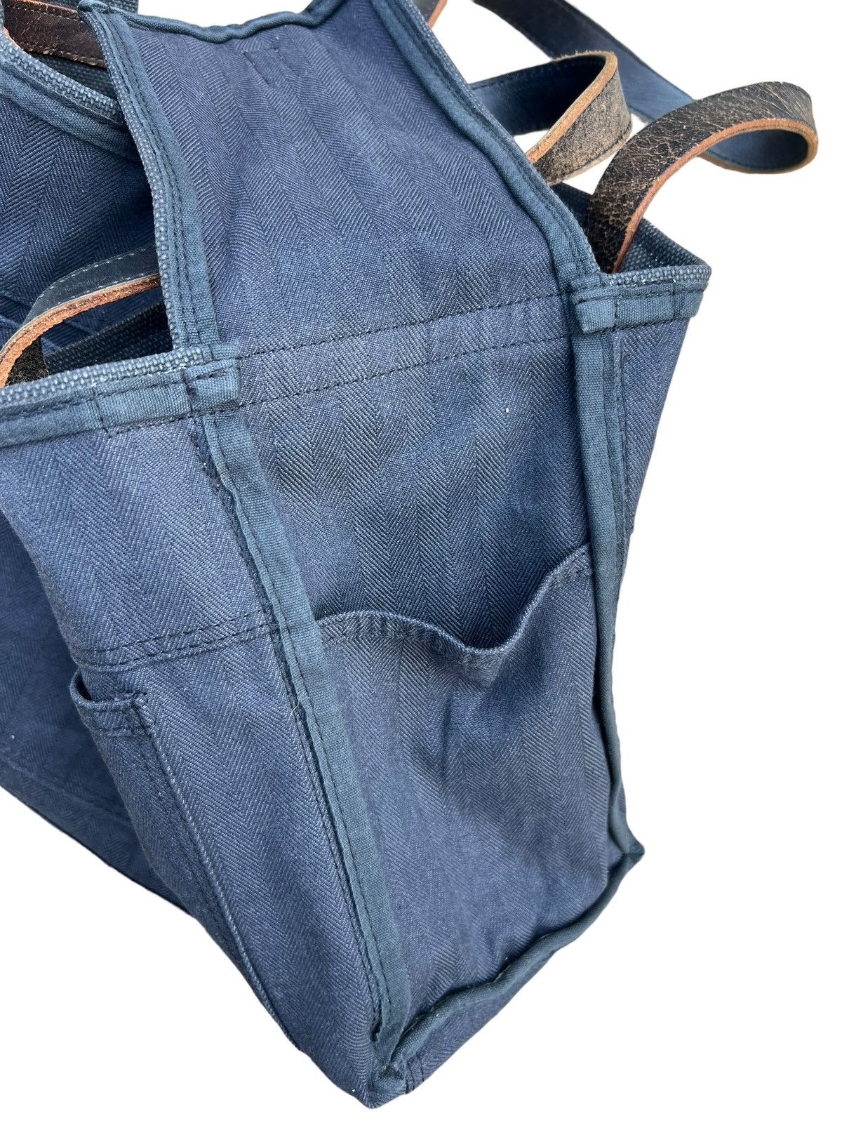 Porter 53225320 Waxed Herringbone Twill Cotton Handle Bag Size ONE SIZE - 19 Thumbnail